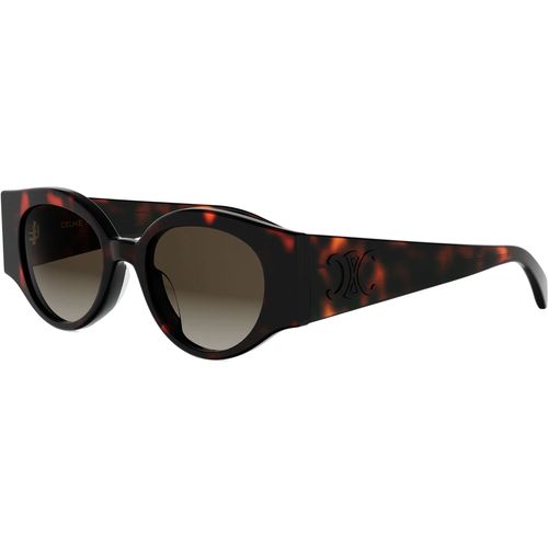 Triomphe Stamp Havana Round Sunglasses-